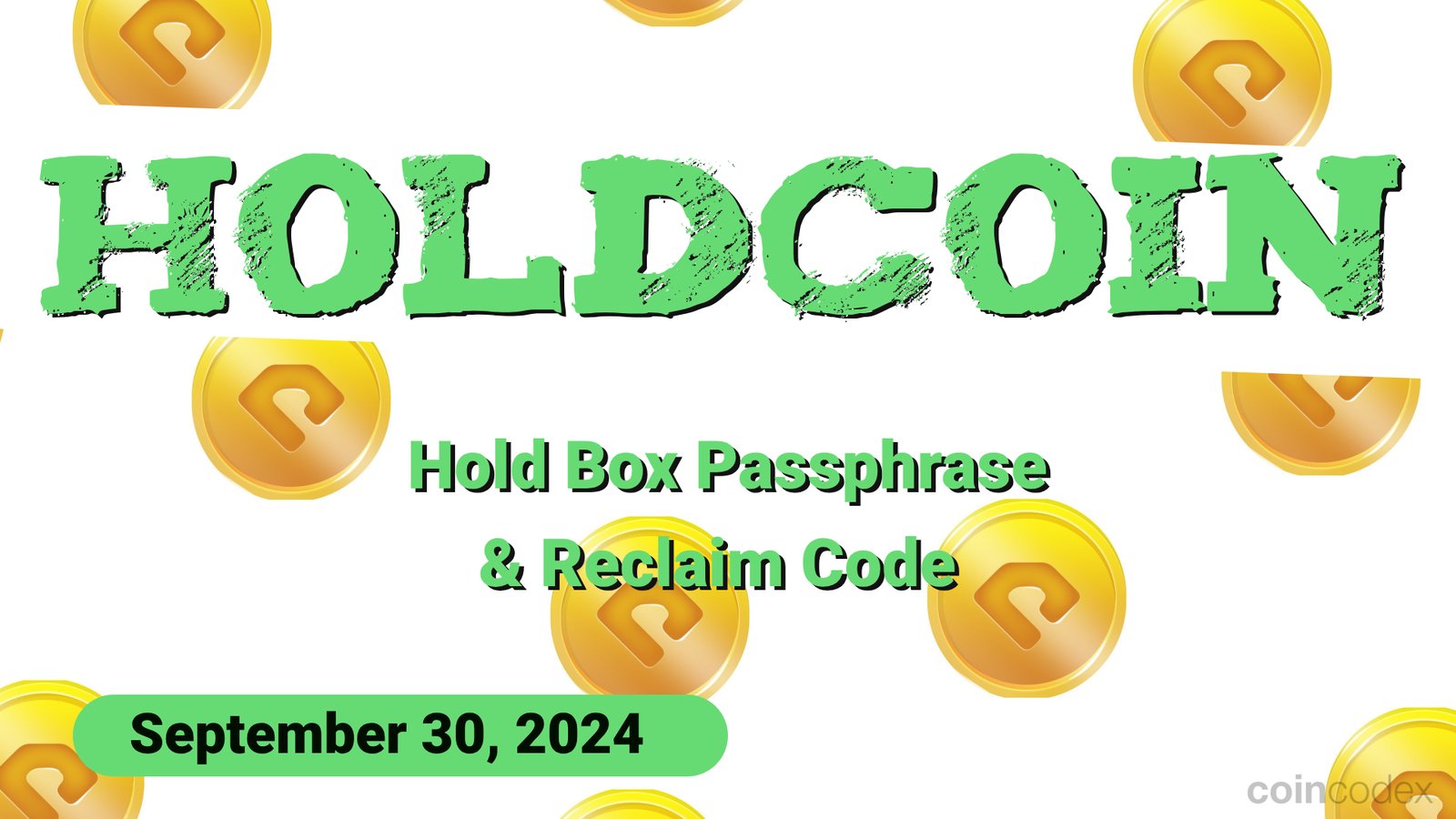 HoldCoin Daily Combo and Reclaim Code for September 30, 2024