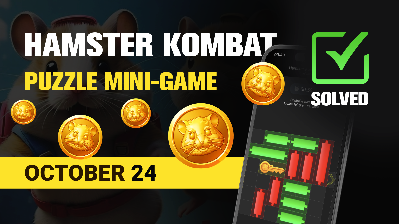 Hamster Kombat Mini Game Puzzle Solution - October 24, 2024